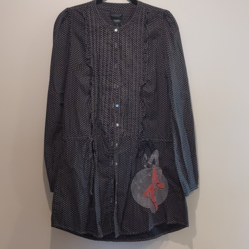Custo Barcelona Tunic Dress Long Sleeve Size 8
